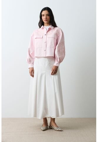 Chaqueta Aguamarina De Tela Para Mujer Bordados En Gamuza Chaqueta Aguamarina De Tela Para Mujer Bordados En Gamuza Rosado L VÉLEZ Vélez