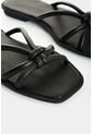 Sandalia Plana De Cuero Para Mujer Sole Sandalia Plana De Cuero Para Mujer Sole Negro 35 VÉLEZ de Vélez