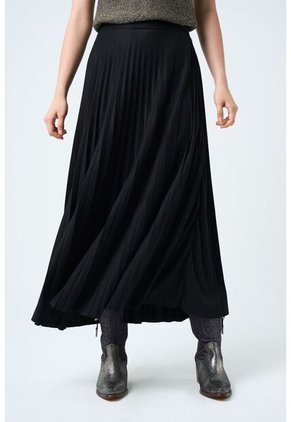 Falda Plisada Alma Para Mujer Tejido De Punto Falda Plisada Alma Para Mujer Tejido De Punto Negro 12 VÉLEZ