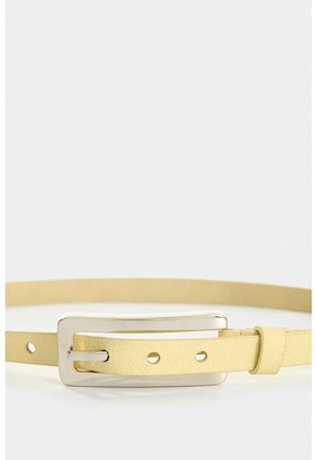 Cinturón Unifaz Orión De Cuero Para Mujer Abombado Cinturón Unifaz Orión De Cuero Para Mujer Abombado Amarillo M VÉLEZ