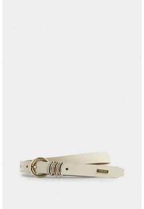 Cinturón Unifaz De Cuero Para Mujer Puntera Hexagonal Cinturón Unifaz De Cuero Para Mujer Puntera Hexagonal Blanco S VÉLEZ