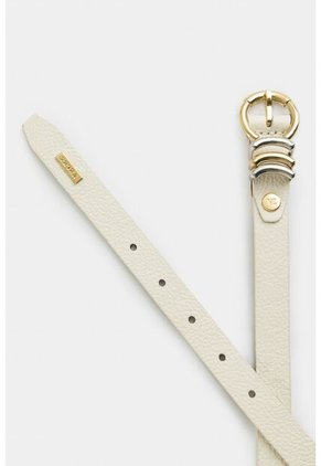 Cinturón Unifaz De Cuero Para Mujer Puntera Hexagonal Cinturón Unifaz De Cuero Para Mujer Puntera Hexagonal Blanco S VÉLEZ