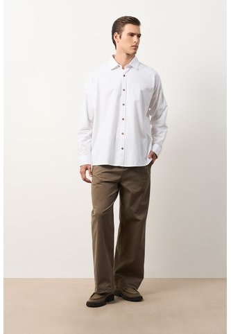 Camisa Para Hombre Ruibarbo Camisa Para Hombre Ruibarbo Blanco S VÉLEZ Vélez
