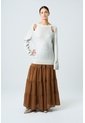 Sweater Star En Tejido Rectilíneo Para Mujer Efecto Metalizado Sweater Star En Tejido Rectilíneo Para Mujer Efecto Metalizado Crema M VÉLEZ de Vélez