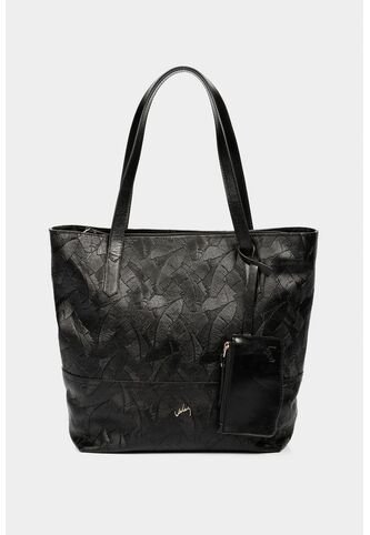 Shopping Denver De Cuero Para Mujer Grabado Placa Palmera Shopping Denver De Cuero Para Mujer Grabado Placa Palmera Negro VÉLEZ Vélez