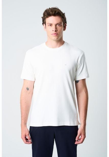 Camiseta Manga Corta Lerici Para Hombre Semi Fitted Camiseta Manga Corta Lerici Para Hombre Semi Fitted Blanco XL Vélez