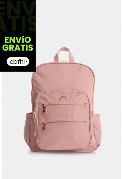 Morral Broni De Lona Para Mujer Versátil Morral Broni De Lona Para Mujer Versátil Rosado VÉLEZ
