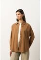 Camisa Manga Larga Oversized Para Mujer Claire Camisa Manga Larga Oversized Para Mujer Claire Miel XS VÉLEZ de Vélez
