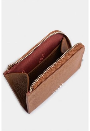 Monedero Holy De Cuero Para Mujer Cremallera Monedero Holy De Cuero Para Mujer Cremallera Miel Vélez