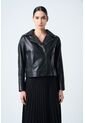 Chaqueta Lyra De Cuero Para Mujer Biker Flecos Chaqueta Lyra De Cuero Para Mujer Biker Flecos Negro XL VÉLEZ de Vélez