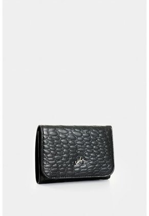 Billetera De Cuero Grabado Para Mujer Verona Billetera De Cuero Grabado Para Mujer Verona Negro VÉLEZ
