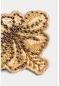 Pin Flor Bordado Para Mujer Sobre Textil Pin Flor Bordado Para Mujer Sobre Textil Dorado VÉLEZ de Vélez
