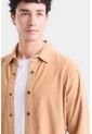 Camisa Manga Larga Para Hombre Gamuza Camisa Manga Larga Para Hombre Gamuza Camel L VÉLEZ de Vélez