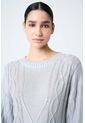 Sweater Tejido Layla Para Mujer Efecto Resinado Sweater Tejido Layla Para Mujer Efecto Resinado Gris M VÉLEZ de Vélez
