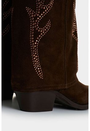 Botas De Cuero Gamuzado Para Mujer Hazel Botas De Cuero Gamuzado Para Mujer Hazel Cafe 37 VÉLEZ