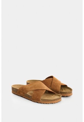 Sandalia De Cuero Carnaza Para Hombre Duna Sandalia De Cuero Carnaza Para Hombre Duna Miel 40 VÉLEZ