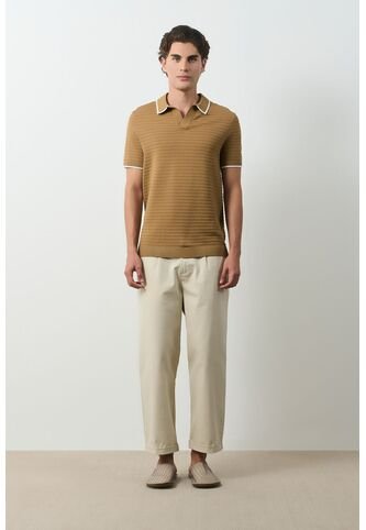 Polo Tejida Ruka Para Hombre Polo Tejida Ruka Para Hombre Canela S VÉLEZ Vélez