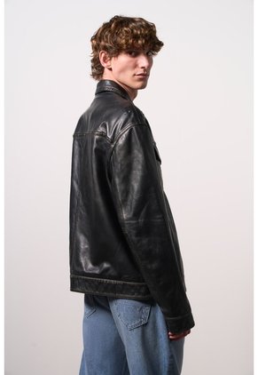 Chaqueta En Cuero Para Hombre Tanok Chaqueta En Cuero Para Hombre Tanok Negro XS VÉLEZ