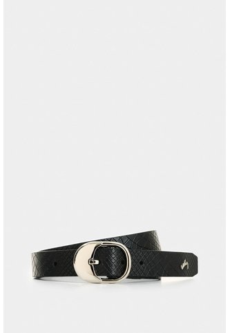 Cinturón Unifaz De Cuero Grabado Para Mujer Nacarina Cinturón Unifaz De Cuero Grabado Para Mujer Nacarina Negro S VÉLEZ Vélez