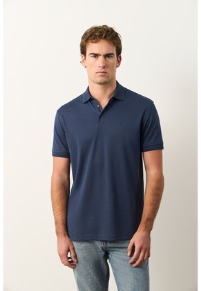 Polo Lucca Manga Corta Para Hombre Texturizada Polo Lucca Manga Corta Para Hombre Texturizada Azul Oscuro XS VÉLEZ