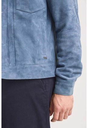 Chaqueta Zambeze De Gamuza Para Hombre Cuello Camisero Chaqueta Zambeze De Gamuza Para Hombre Cuello Camisero Lila XXL VÉLEZ