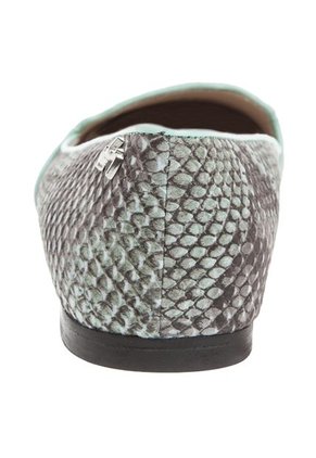 Baletas Slippers Vélez Odissi Verde Menta-Café Animal Print