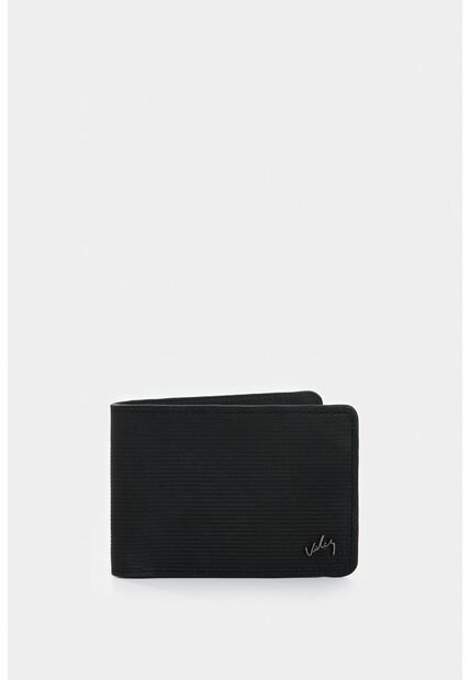 Billetera Vértice De Cuero Para Hombre Placa Rayas Billetera Vértice De Cuero Para Hombre Placa Rayas Negro VÉLEZ