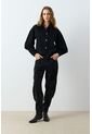 Chaqueta Cropped Holgada Para Mujer Tritón Chaqueta Cropped Holgada Para Mujer Tritón Negro XXL VÉLEZ de Vélez