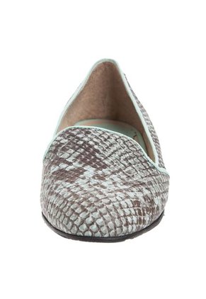 Baletas Slippers Vélez Odissi Verde Menta-Café Animal Print