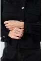 Chaqueta Cropped Holgada Para Mujer Tritón Chaqueta Cropped Holgada Para Mujer Tritón Negro XXL VÉLEZ de Vélez