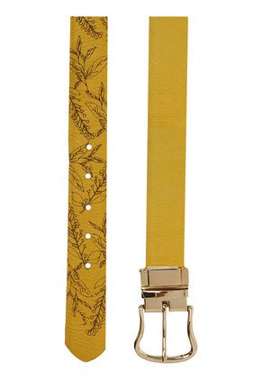 Cinturón Doble Faz Amarillo-Miel Vélez