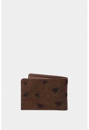 Billetera Hibiscus De Cuero Para Hombre Grabado Abeja Billetera Hibiscus De Cuero Para Hombre Grabado Abeja Miel VÉLEZ