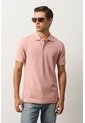 Polo Para Hombre Semi Fit Detalle Jacquard Polo Para Hombre Semi Fit Detalle Jacquard Coral XS VÉLEZ de Vélez