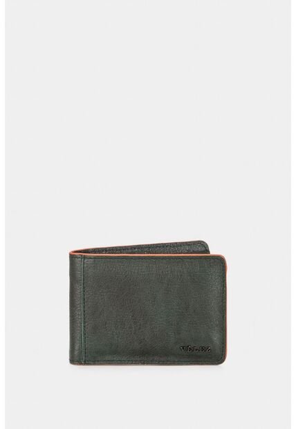 Billetera Trekking De Cuero Para Hombre Con Acabado Artesanal Billetera Trekking De Cuero Para Hombre Con Acabado Artesanal Verde Vélez