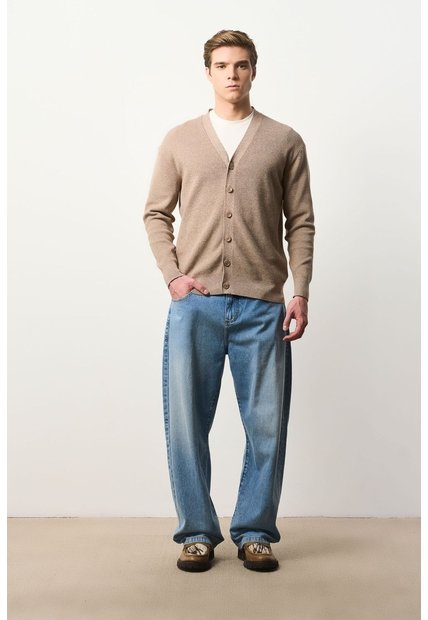 Cardigan Tejido Para Hombre Terral Cardigan Tejido Para Hombre Terral Tabaco XL VÉLEZ