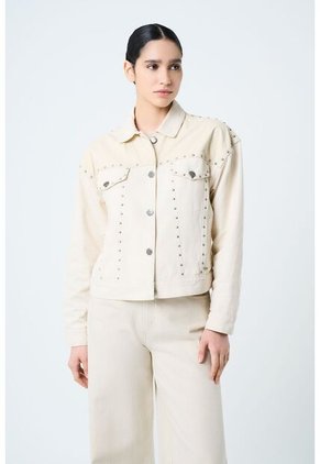 Chaqueta Orquídea De Algodón Y Cáñamo Para Mujer Silueta Oversized Chaqueta Orquídea De Algodón Y Cáñamo Para Mujer Silueta Oversized Crema S VÉLEZ