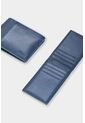Billetera Draco De Cuero Para Hombre Mezcla De Texturas Billetera Draco De Cuero Para Hombre Mezcla De Texturas Azul Oscuro VÉLEZ de Vélez