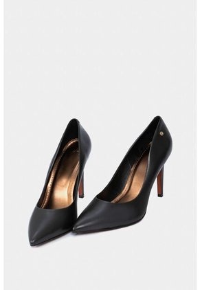 Tacones Cerrados De Cuero Liso Tacones Cerrados De Cuero Liso Negro 39 VÉLEZ