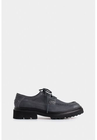 Zapatos De Cordón Castor De Cuero Gamuzado Para Hombre Tractorados Zapatos De Cordón Castor De Cuero Gamuzado Para Hombre Tractorados Gris 44 VÉLEZ Vélez