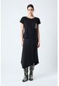 Camiseta Manga Corta Para Mujer Bolsillo Cuero Camiseta Manga Corta Para Mujer Bolsillo Cuero Negro XL VÉLEZ de Vélez