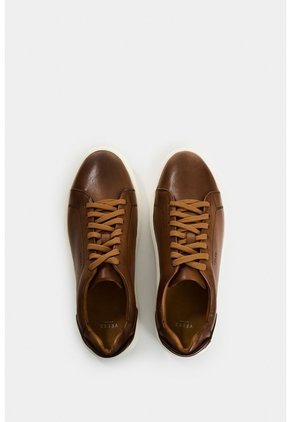 Tenis Cabernet De Cuero Para Hombre Acabado Abatanado Tenis Cabernet De Cuero Para Hombre Acabado Abatanado Miel 43 VÉLEZ