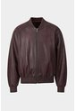 Chaqueta Bomber En Cuero Texturizado Para Hombre Calypso Chaqueta Bomber En Cuero Texturizado Para Hombre Calypso Vinotinto M VÉLEZ de Vélez
