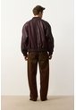 Chaqueta Bomber En Cuero Texturizado Para Hombre Calypso Chaqueta Bomber En Cuero Texturizado Para Hombre Calypso Vinotinto M VÉLEZ de Vélez