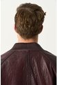 Chaqueta Bomber En Cuero Texturizado Para Hombre Calypso Chaqueta Bomber En Cuero Texturizado Para Hombre Calypso Vinotinto M VÉLEZ de Vélez
