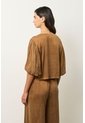 Camisa Kusa Con Efecto Satinado Para Mujer Camisa Kusa Con Efecto Satinado Para Mujer Miel XL VÉLEZ de Vélez