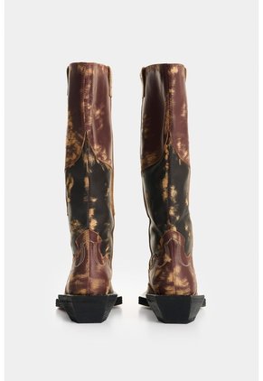 Botas Texanas En Cuero Para Mujer Botas Texanas En Cuero Para Mujer Cafe 35 VÉLEZ