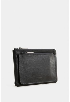 Cosmetiquera Arandano De Cuero Para Mujer Doble Bolsillo Cosmetiquera Arandano De Cuero Para Mujer Doble Bolsillo Negro Vélez