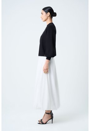 Falda Casiopea Para Mujer Largo Midi Falda Casiopea Para Mujer Largo Midi Blanco 14 VÉLEZ