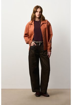 Chaqueta Bomber Oversized Para Mujer Pearl Chaqueta Bomber Oversized Para Mujer Pearl Naranja L VÉLEZ