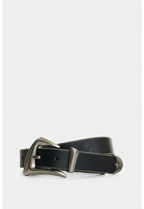 Cinturón Unifaz De Cuero Para Mujer Gael Cinturón Unifaz De Cuero Para Mujer Gael Negro L VÉLEZ